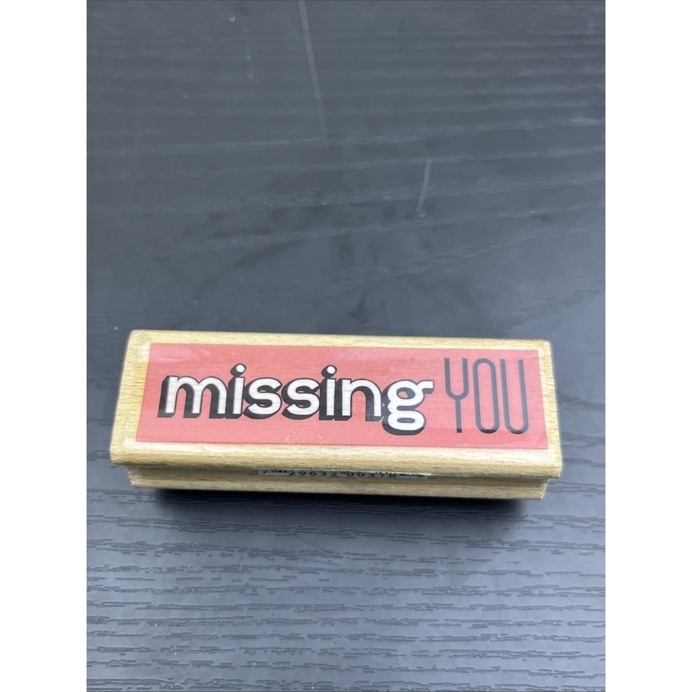 Studio G Missing You Embossing Stamp Sentiment Craft Embosser Card Making